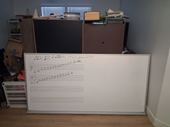 Music staff white board