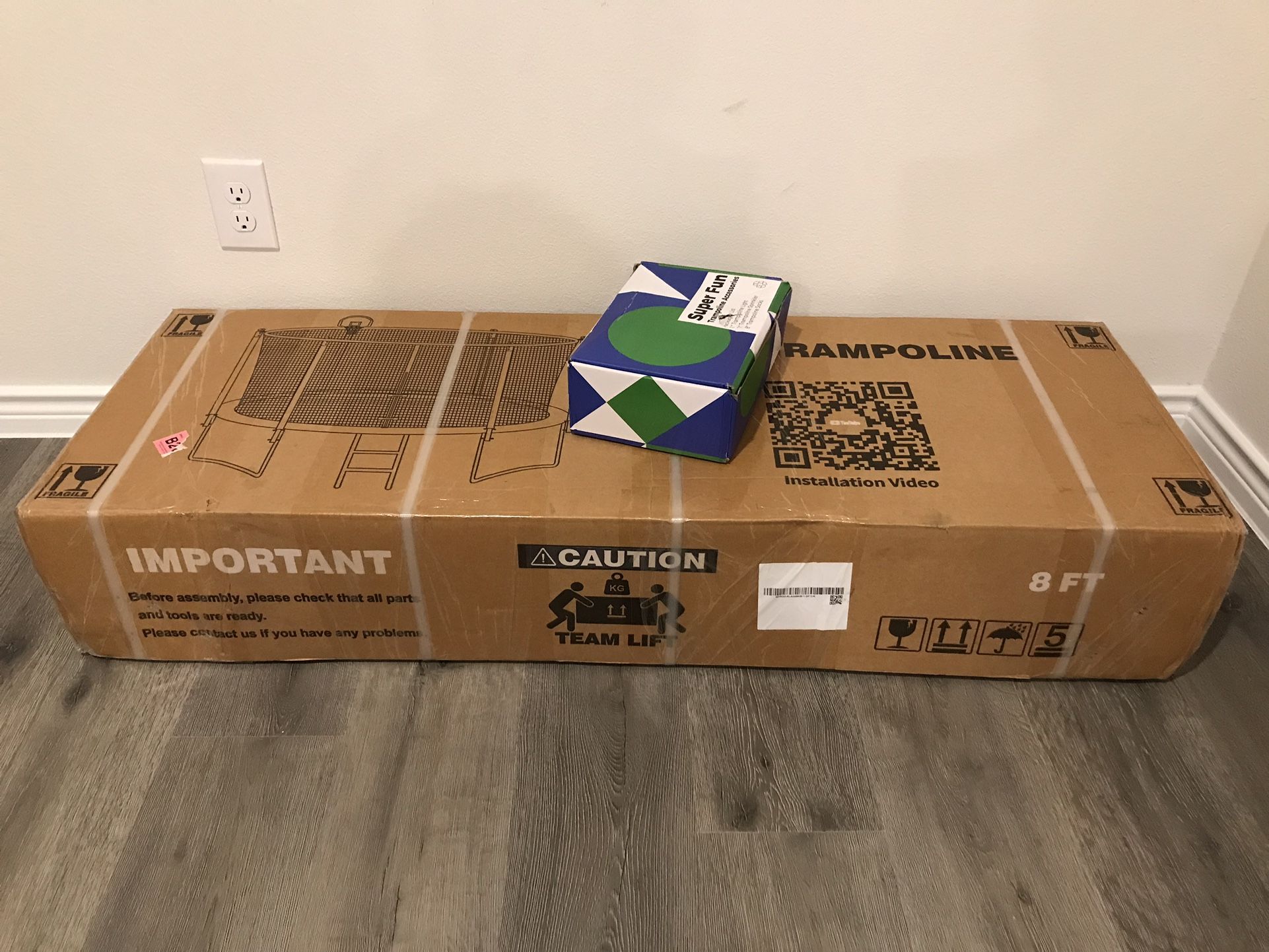 8ft DeepRoar Trampoline for Kids and adults.