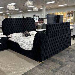 NEW QUEEN BED WITH TV STAND 