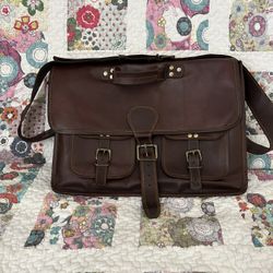 Men’s Leather Briefcase 18in