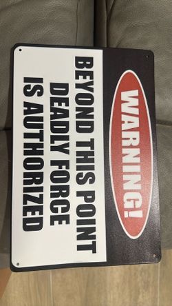 Warning sign