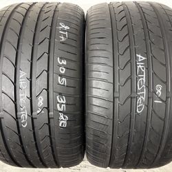 2 Tires 305 35 20 Atturo Az850 Like New No Repairs