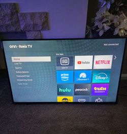 ONN Roku Smart TV Flat Screen 45 pulgadas