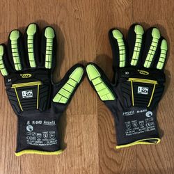 Ansell Ringers® Nitrile Half-Dipped Anti-Impact Gloves R-840 Size 8