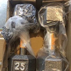 Dumbbells Pair Of 25lb