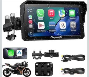 Carpuride W602PRO Motorcycle CarPlay & Android Auto - OTA Updates, Intercom
6.25" Wireless Waterproof GPS Navigation Screen, Dual Bluetooth Music Shar