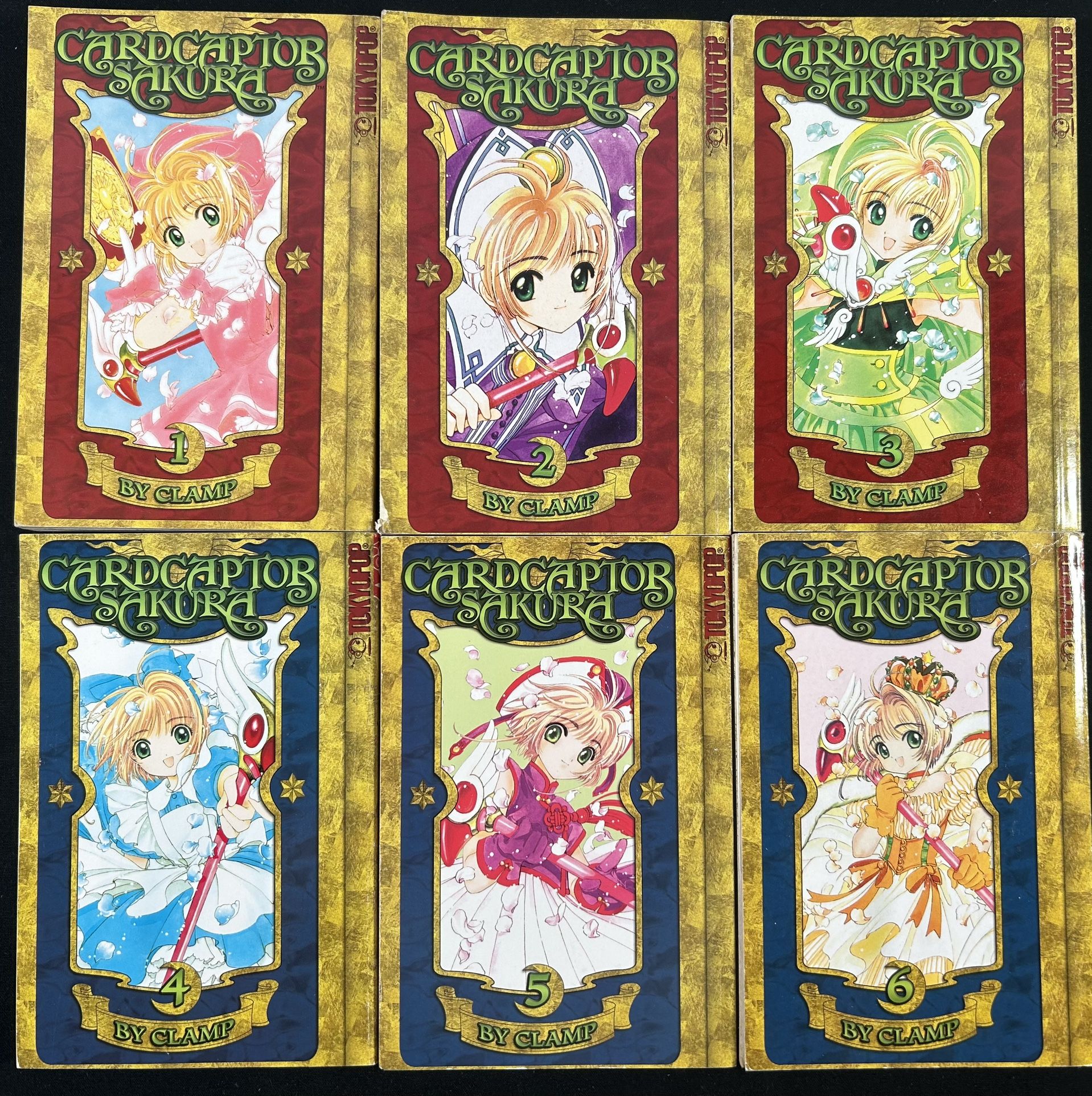 Cardcaptor Sakura by Clamp Manga vol 1 to 6