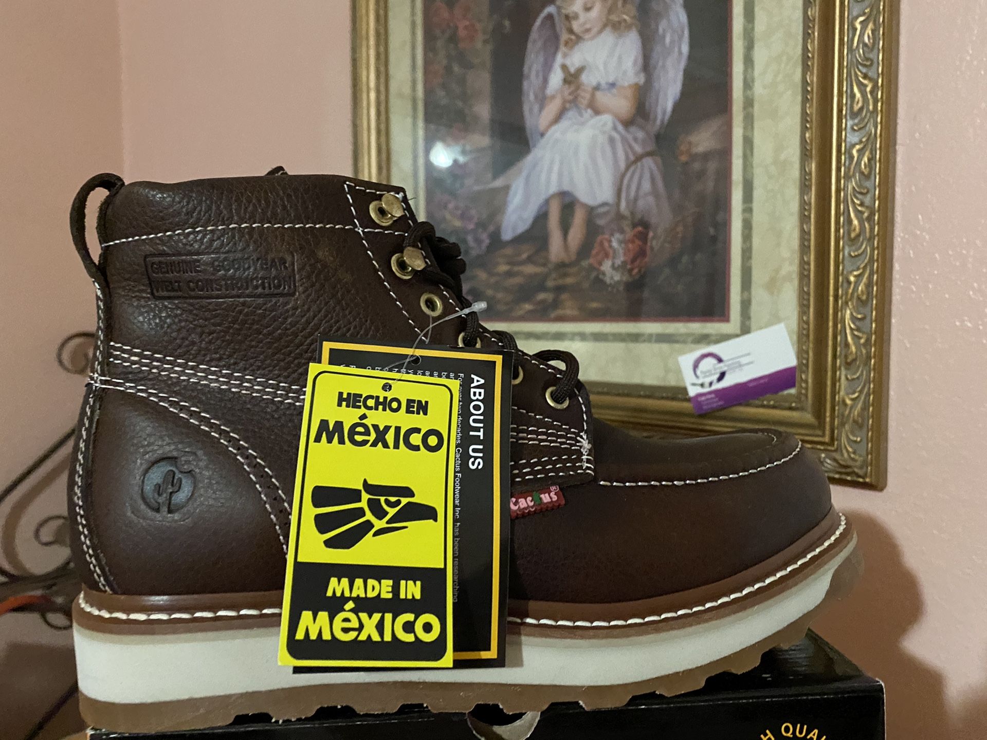 Zapato de trabajo echo en mexico 100% piel medidas del 6 al 12