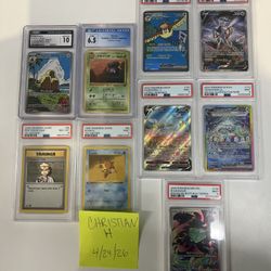 Graded Pokemon Card Lot