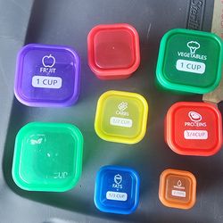 Meat and vegetables measure cup