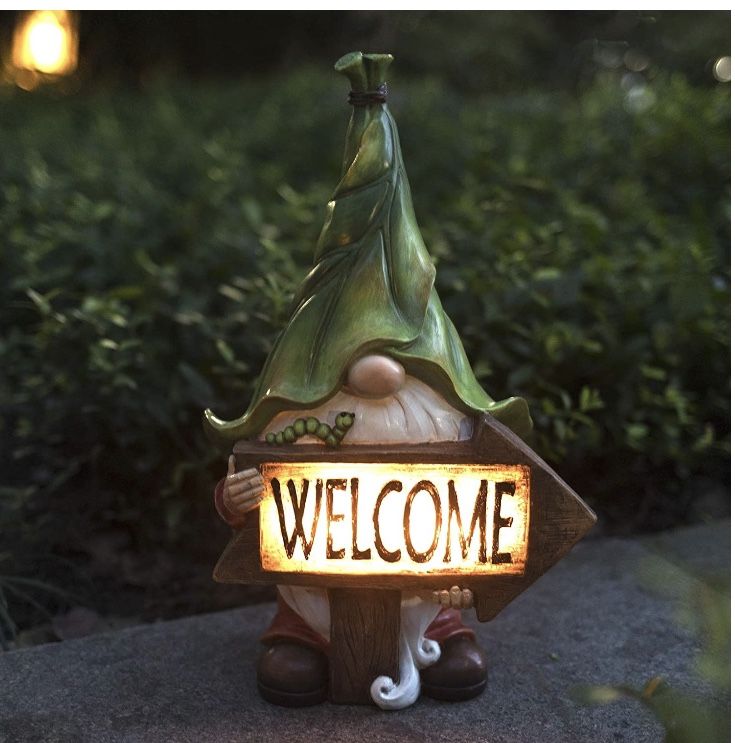 Brand New | Garden Gnome Solar LED Statue