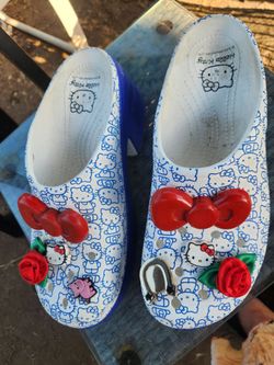 Hello kitty crocs