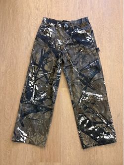 Straight camo pants, size 18 boys