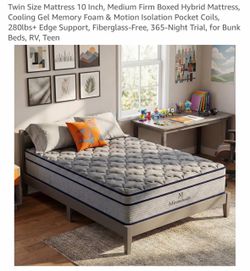 Minaeleidh Twin 10-Inch Hybrid Mattress