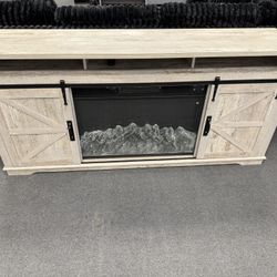 TV Stand 70” W/ Fireplace 🔥