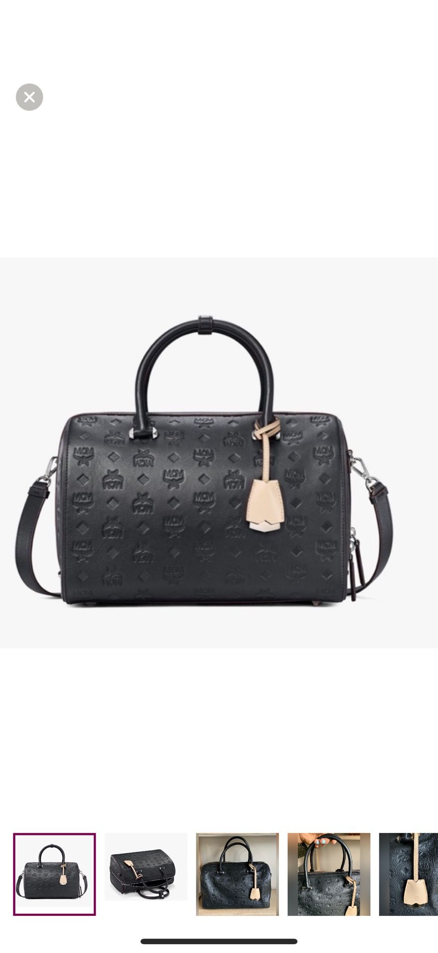 MCM Boston Tote Bag