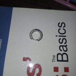 14k White Diamond Unisex Round Cut Earing And 925 Stering Silver Men's Fidget Ring