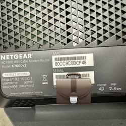 Nighthawk AC 1900 WiFi Cable Modem Router