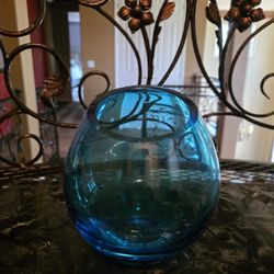Blue Glass Vase