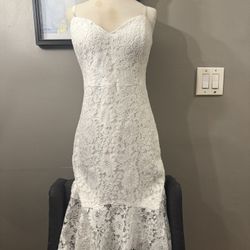 White Lace Slip Dress