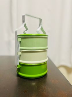 Three tier multilayer lunch box food carrier