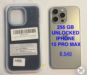 iPhone 15 Pro Max in  excellent condition, 256 GB,