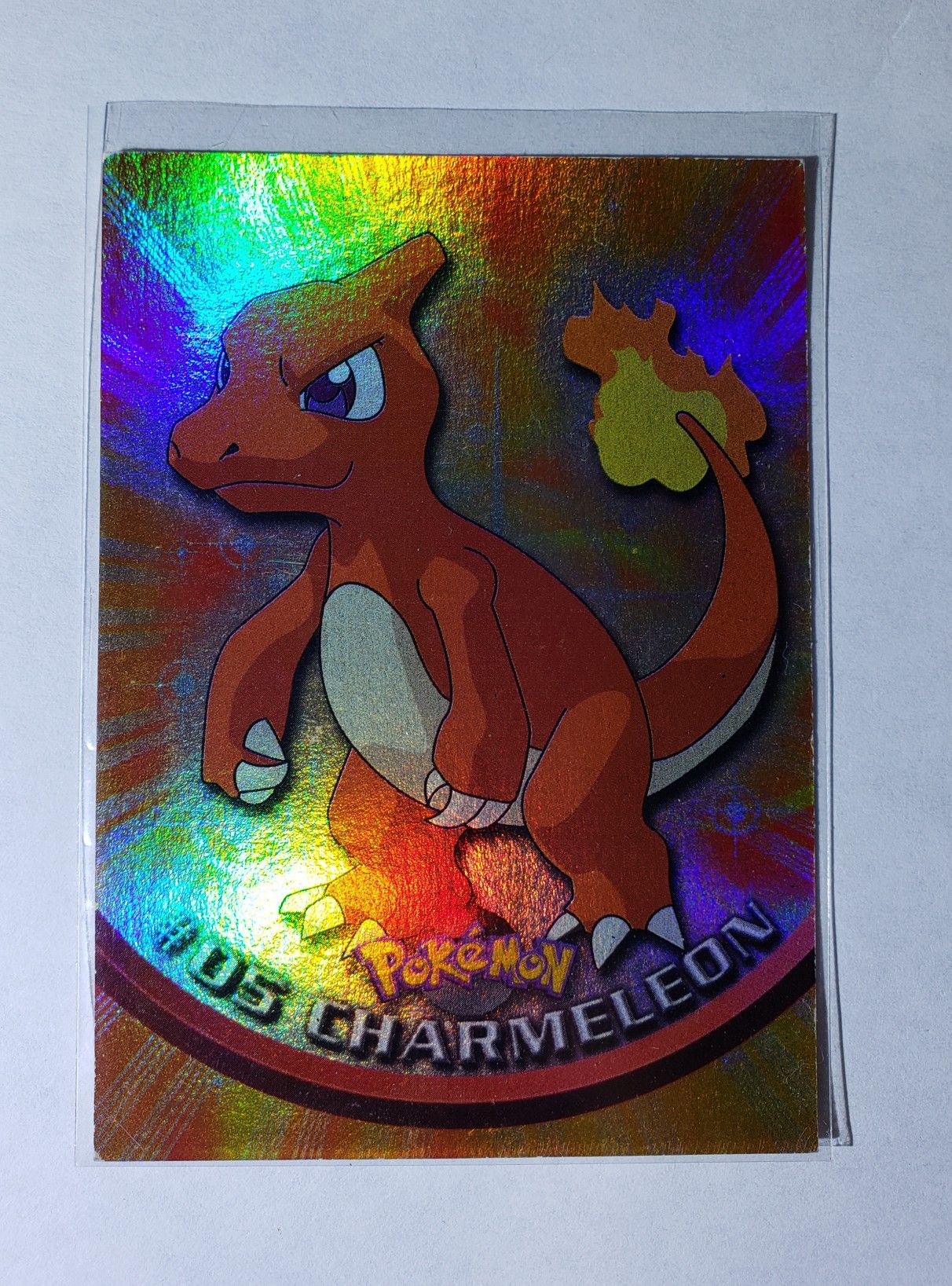 CHARMELEON Pokemon #05 1999 TOPPS TV Animation Rare Holo Foil