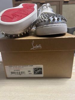 Christian Louboutin Vieira 2 Flat Spike Sneakers Size 38