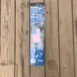 Garden Banner & Bracket Set Made In U.S.A.  New