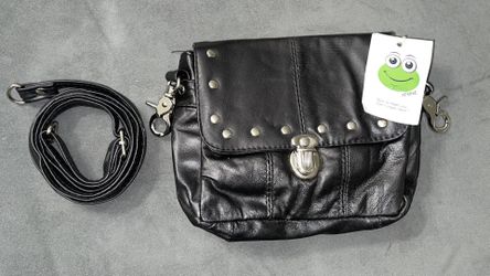 New Afonie Genuine Leather Bag Color Black $10 In Hallandale