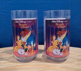 Vintage 1994 Disney Beauty and the Beast Burger King Collector Series Plastic Cup
