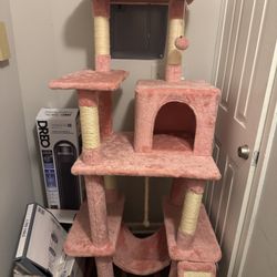 Pink Cat Tree