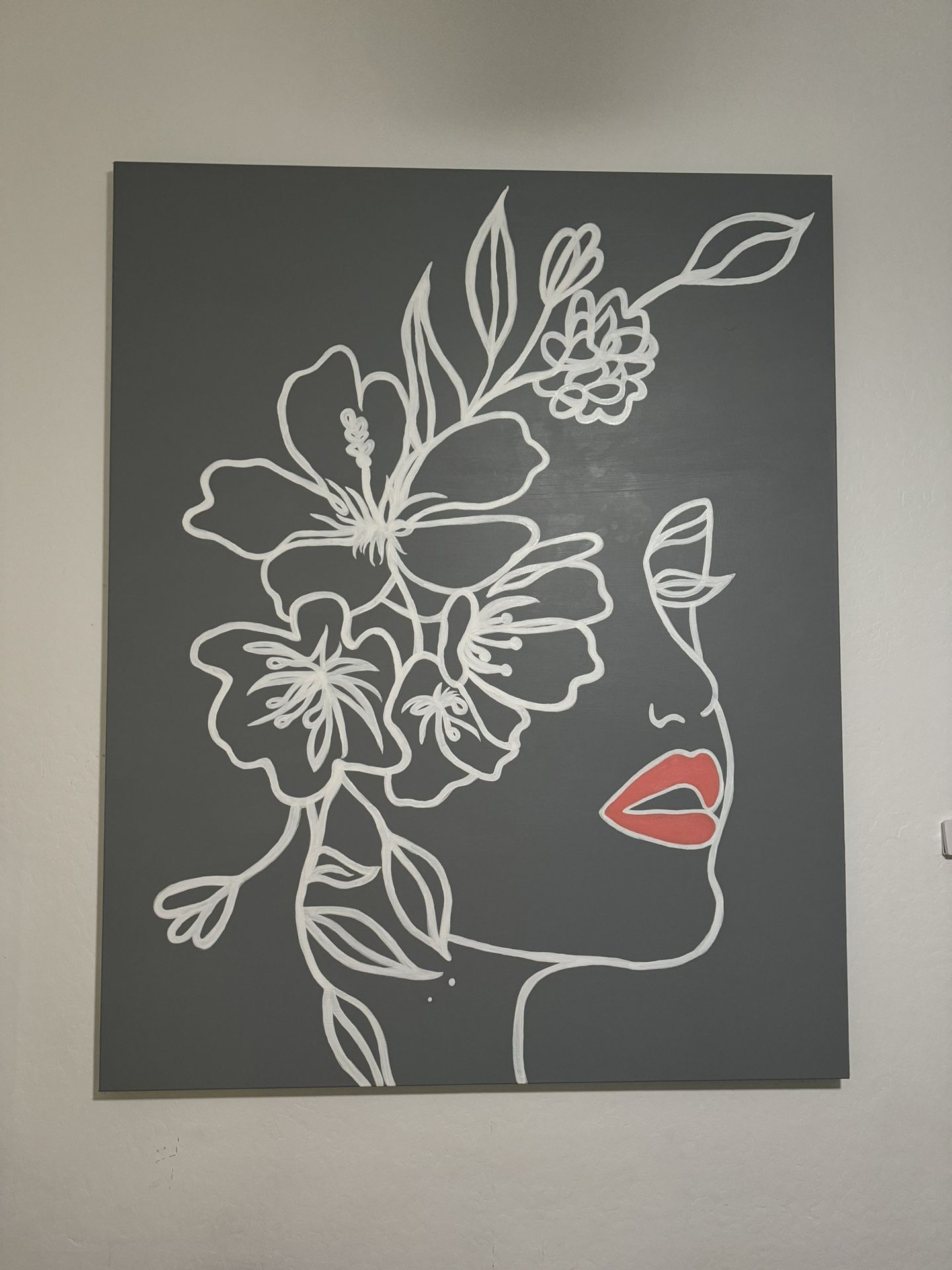 Large Painting Hand painted Line art,All Products : American Fashion Style Bags On Sale