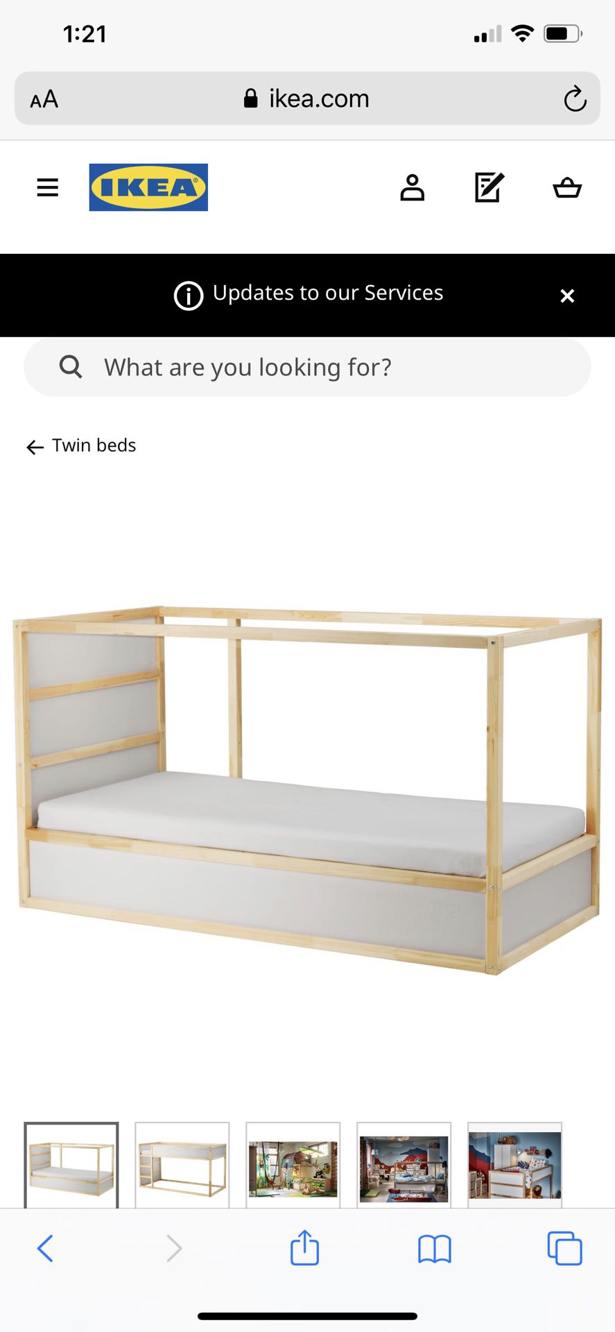 IKEA kura bed frame