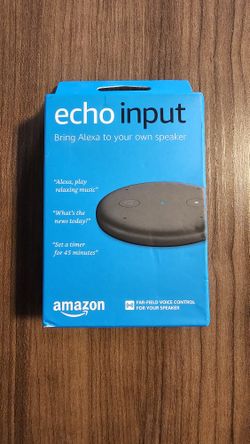 Echo Input Amazon Voice Control Speakers Black

