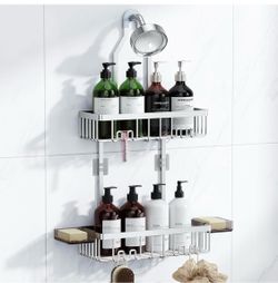 Over-the-Shower Head Caddy Organizer