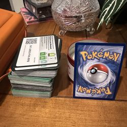 200 Pokemon Live Cards Unused