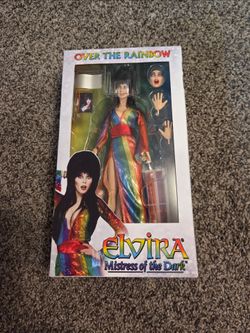 NECA Elvira Over the Rainbow LGBTQ 8" figure, NEW!