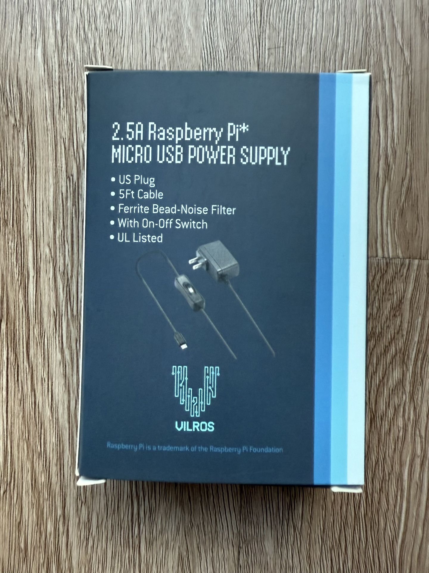 2.5 a raspberry micro usb power supply