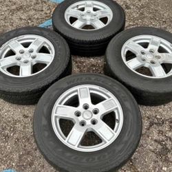 17” JEEP COMMANDER WRANGLER GRAND CHEROKEE PACKAGE WE FINANCE WHEELS RIMS TIRES SET 