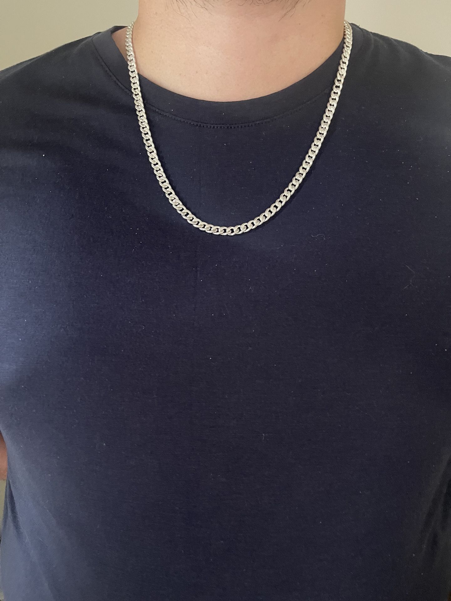 5mm Silver Cuban Link Chain