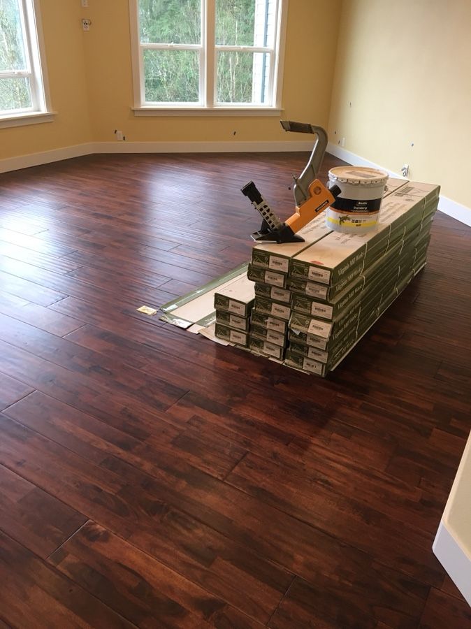 Acacia burnished wood flooring brand new
