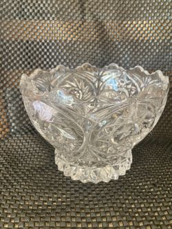 24% Lead Crystal Candy Bowl