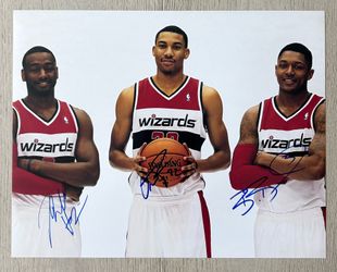 John Wall/Bradley Beal/Otto Porter Jr Signed 11x14 Photo - SEND OFFERS 
