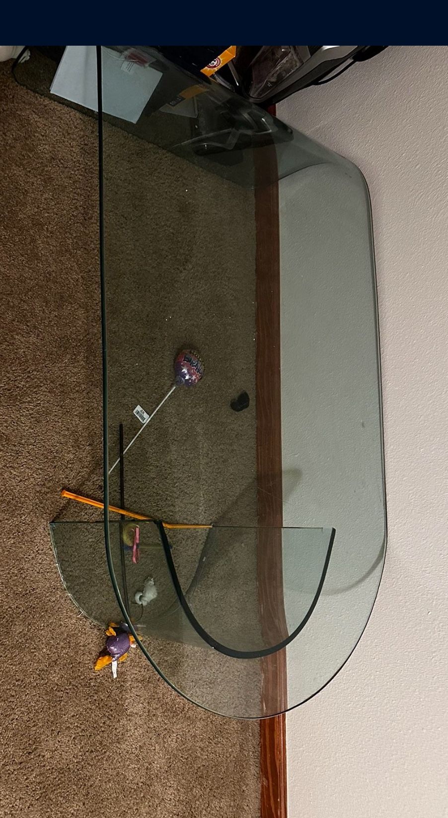 Vintage Glass Coffee Table