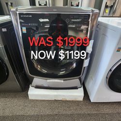 LG SIGNATURE 5.8 CU. FT. LARGE SMART WI-FI ENABLED FRONT LOAD WASHER
