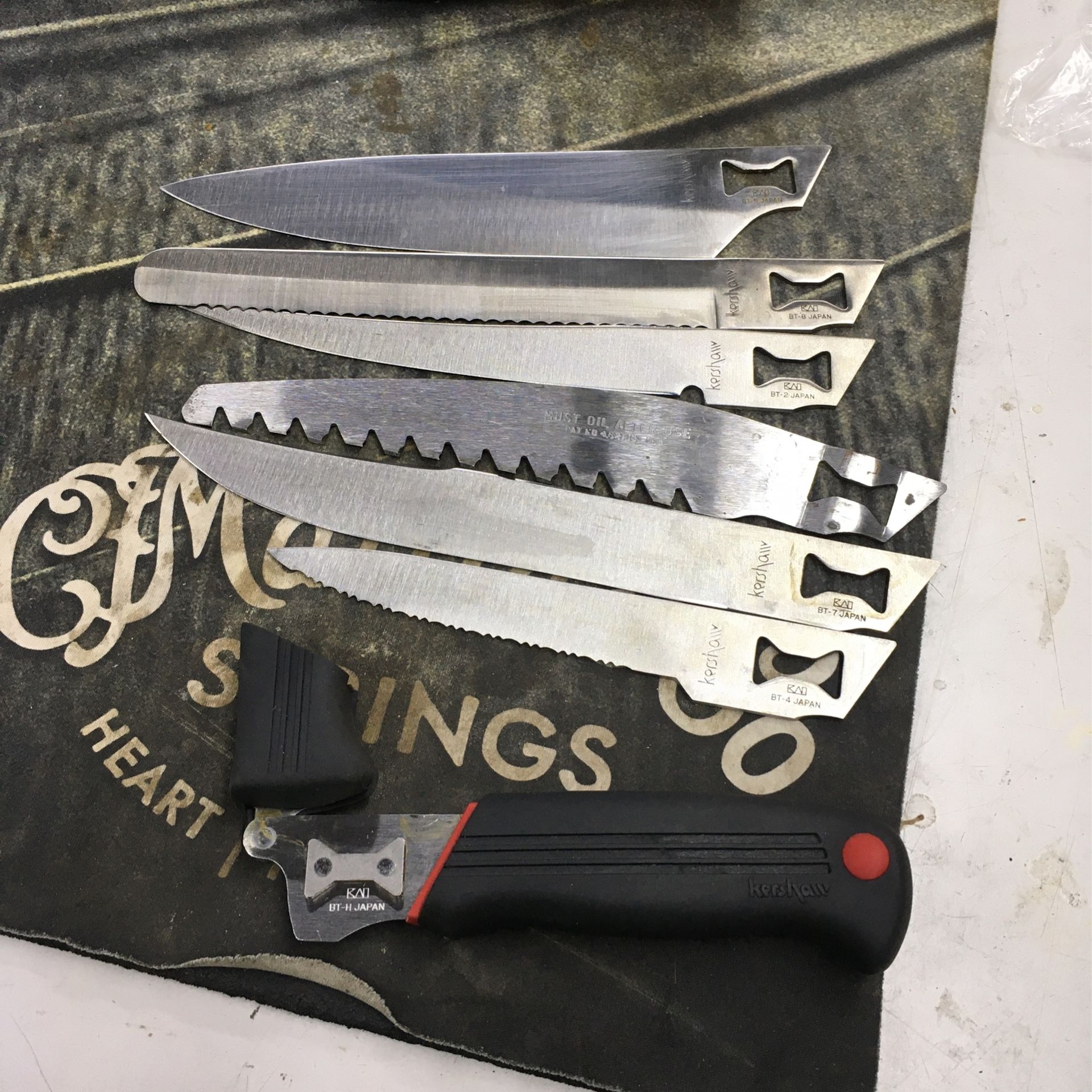 Kershaw 6-blade Set With Same Handle