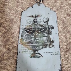 Handmade Tag Wooden Sign Skeleton 