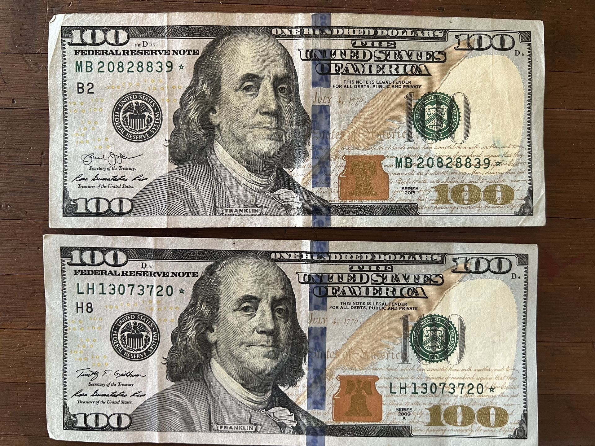 $100 Star Note