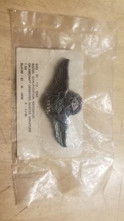 New badge qualification, navigator 8455 - 01- 112 - 9563